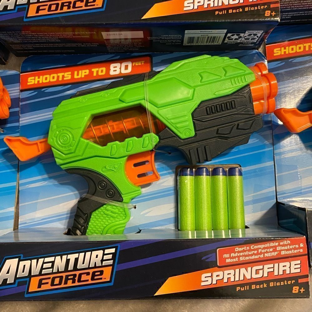 *NIB* Adventure Force Springfire Pull Back Dart Blaster - Picture 2 of 3